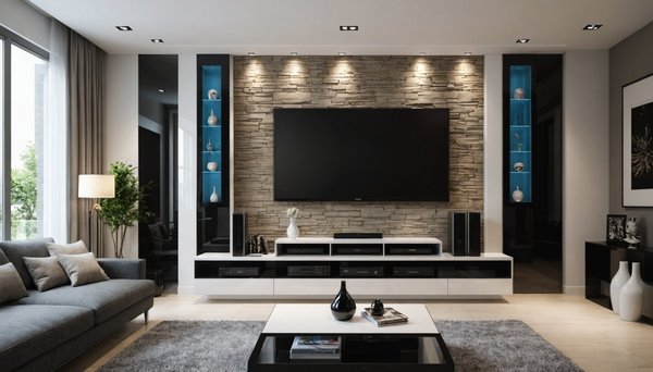 Optimisez votre salon avec un panneau mural tv élégant